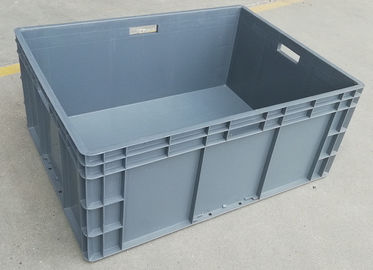 大きい容積の積み重ね可能なバージンのプラスティック容器800*600*340 mmの積載量45kg
